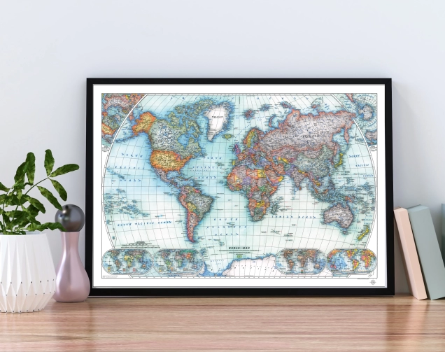 World Map - Colorful - Main photo