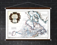 Carte du Canada ou de La Nouvelle France - 1703 - Colorido - Foto Principal